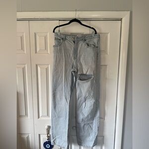 Abercrombie & Fitch Light Blue High-Rise Jeans